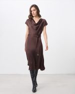 MIDI SATIN SHORT SLEEVE - Image 5