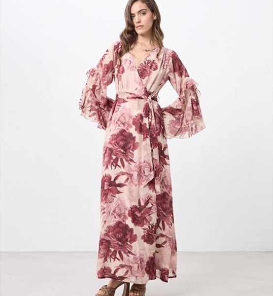 MAXI CHIFFON DRESS PRINTED