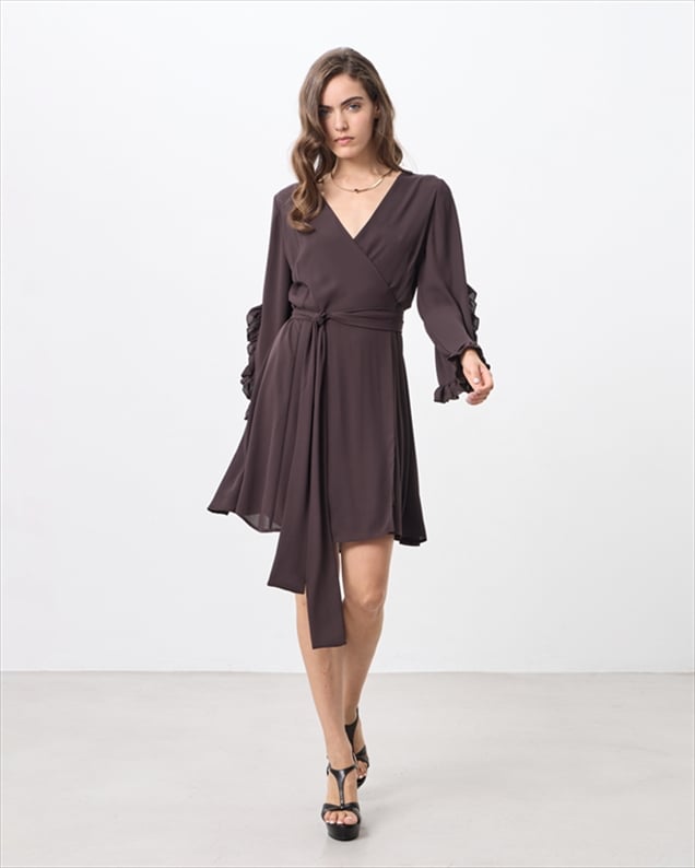 72019B.jpg SHORT CHIFFON DRESS - Image 1