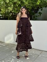 MIDI DRESS TIERED RUFFLE - Image 14