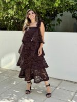 MIDI DRESS TIERED RUFFLE - Image 15