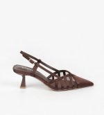 SLINGBACK PUMPS SATIN STRIPES - Image 8