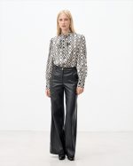 TROUSER WIDE LEG ECO LEATHER - Image 2