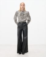 TROUSER WIDE LEG ECO LEATHER - Image 3