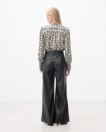 TROUSER WIDE LEG ECO LEATHER - Image 5