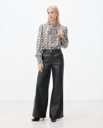 TROUSER WIDE LEG ECO LEATHER - Image 6