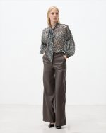 TROUSER WIDE LEG ECO LEATHER - Image 7