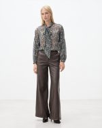 TROUSER WIDE LEG ECO LEATHER - Image 8