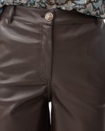 TROUSER WIDE LEG ECO LEATHER - Image 9