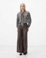 TROUSER WIDE LEG ECO LEATHER - Image 11