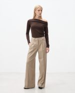 TWEED TROUSER WIDE LEG
