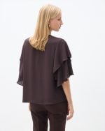 CHIFFON BLOUSE RUFFLE SLEEVE - Image 5