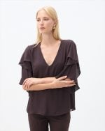 CHIFFON BLOUSE RUFFLE SLEEVE - Image 6