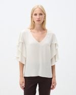 CHIFFON BLOUSE RUFFLE SLEEVE - Image 8