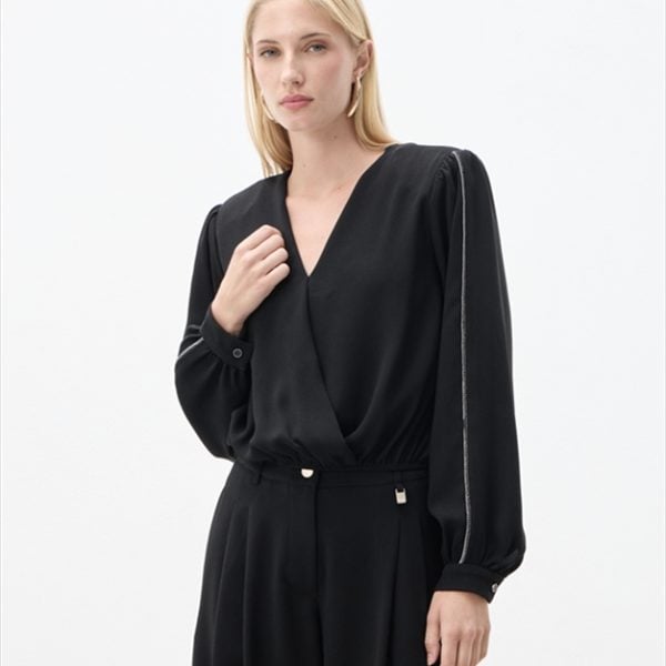 BLOUSE CROP CREPE