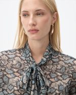 BLOUSE CHIFFON SNAKE PRINT - Image 4