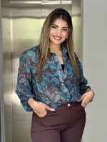 CHIFFON SHIRT PRINTED