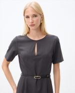 MIDI DRESS SHORT SLEEVE - Image 4