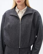 TWEED BOMBER JACKET - Image 4