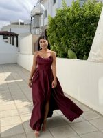 MAXI DRESS SATIN STRAPLESS - Image 4