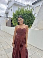 MAXI GLITTER STRAPLESS DRESS - Image 4