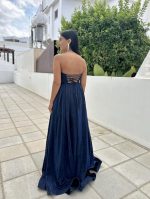 MAXI GLITTER STRAPLESS DRESS - Image 15