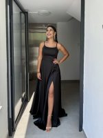 MAXI DRESS SATIN SQUARE NECK - Image 2