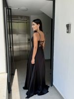 MAXI DRESS SATIN SQUARE NECK - Image 4