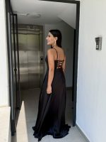 MAXI DRESS SATIN SQUARE NECK - Image 6