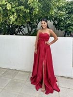 MAXI STRAPLESS GOWN DRESS