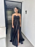 MAXI STRAPLESS GOWN DRESS - Image 2