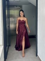 MAXI STRAPLESS GOWN DRESS - Image 10