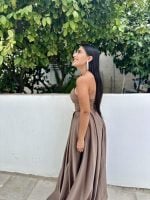 MAXI STRAPLESS GOWN DRESS - Image 14