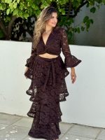 MAXI RUFFLE TIERED SKIRT - Image 2