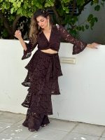 MAXI RUFFLE TIERED SKIRT - Image 3