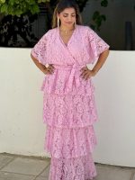 MAXI LACE TIERED DRESS