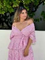 MAXI LACE TIERED DRESS - Image 5