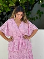 MAXI LACE TIERED DRESS - Image 7