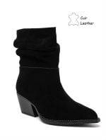 ANKLE COWBOY LEATHER BOOTS
