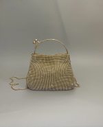 CLUTCH BAG METAL HANDLED